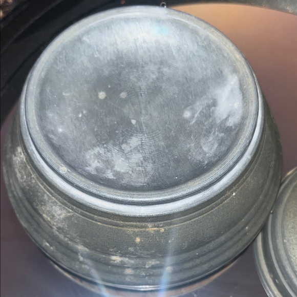 Vintage musical, silver, tin Trinket Box with lid, wind up, please see video! - Picture 9 of 12